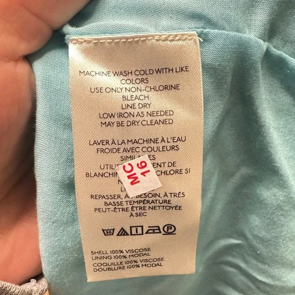 Maeve Anthropologie Floral V-Neck Button Front Maxi Dress Blue Multi Size 12 NWT - Picture 8 of 8